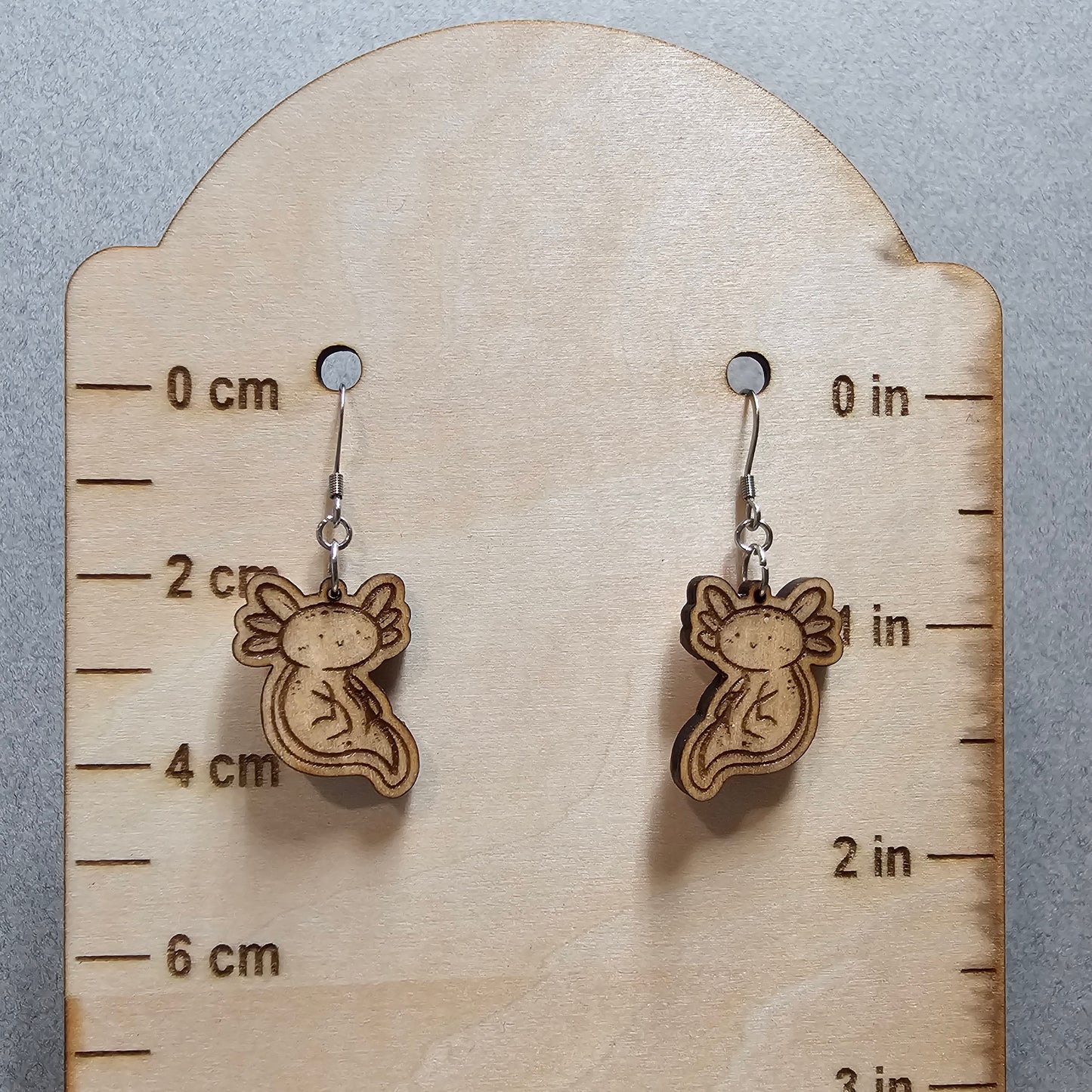 Axolotl Basswood Dangle