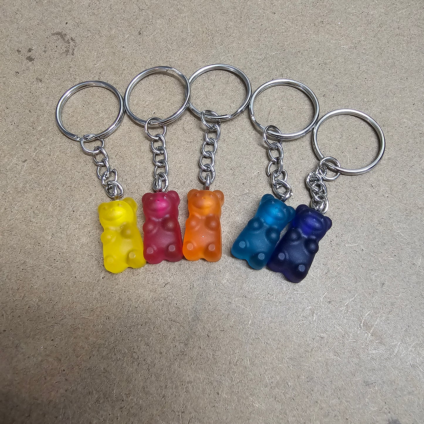 Resin Gummy Bear Keychain