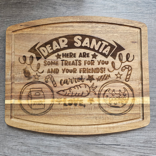 "Santa Treats Here" Cutting Board