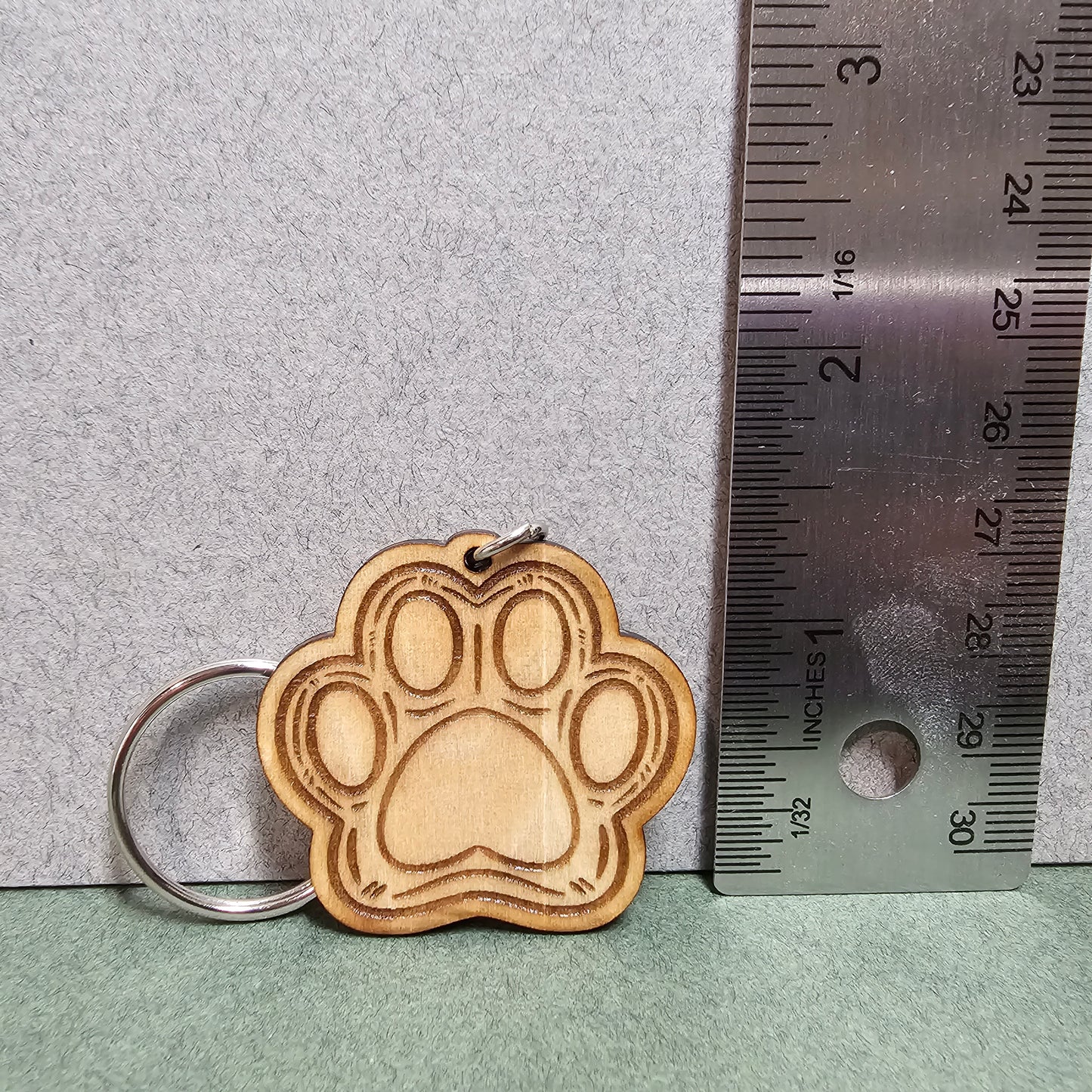 Paw Print Keychain