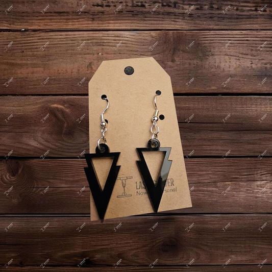 Geometric Triangle Earrings