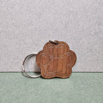 Walnut Paw Keychain