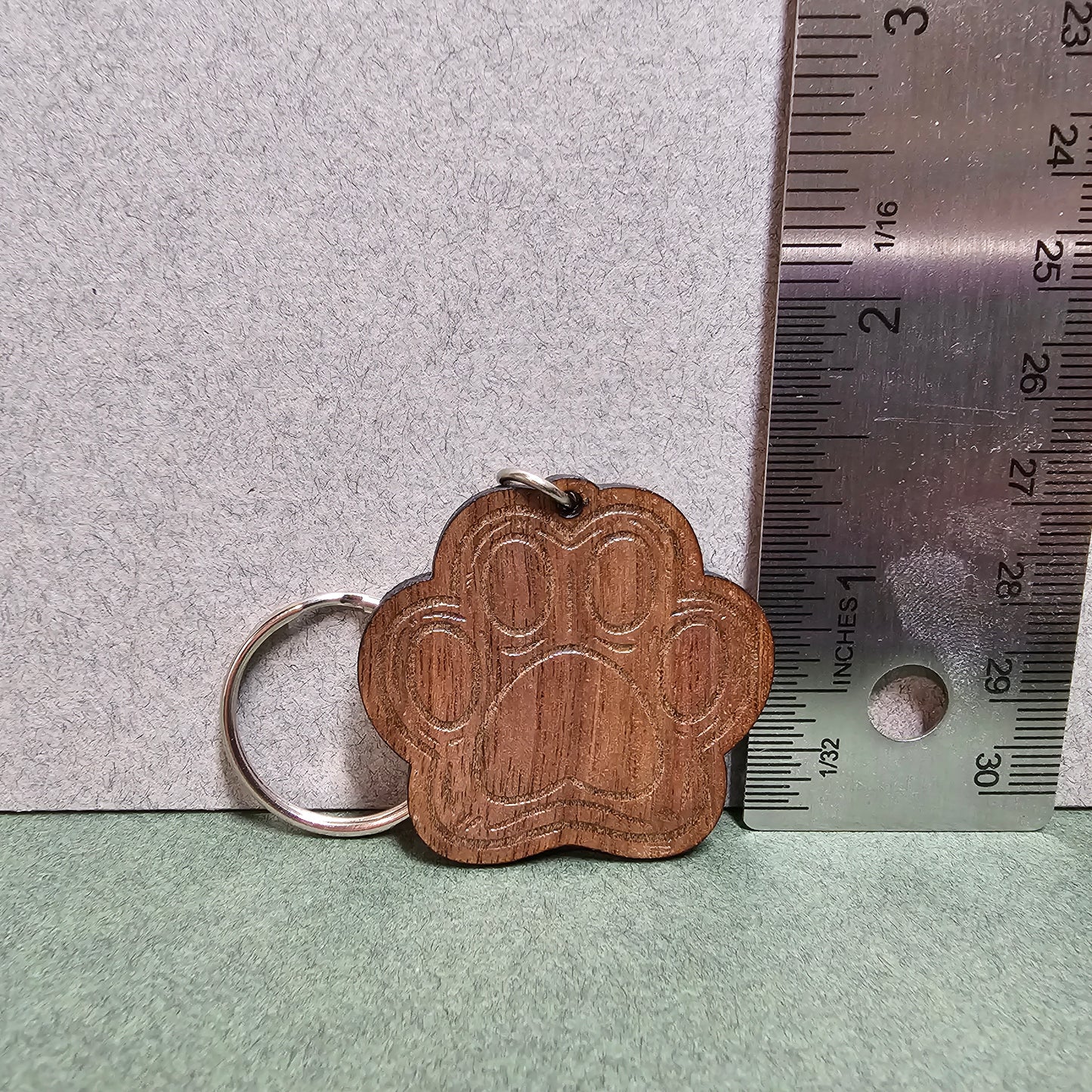 Paw Print Keychain