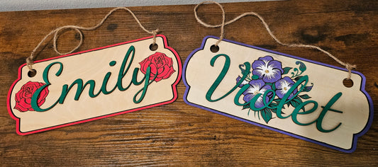 Bedroom Door Sign